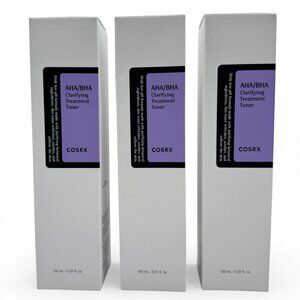 Lot of 3 COSRX AHA/BHA Clarifying Treatment Toner Facial Spray 150ml EXP 4/2027